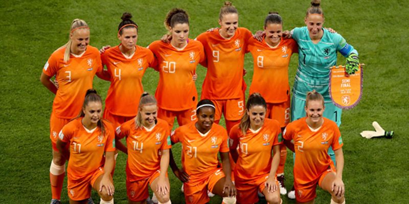 Tuyển nữ Hà Lan từng vô địch Châu Âu năm 2017